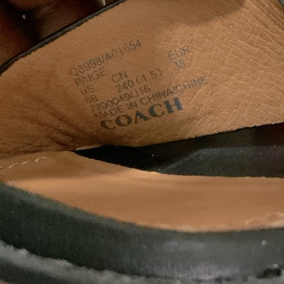 Coach Paige Leather Block Heel Sandals - Picture 7 of 9